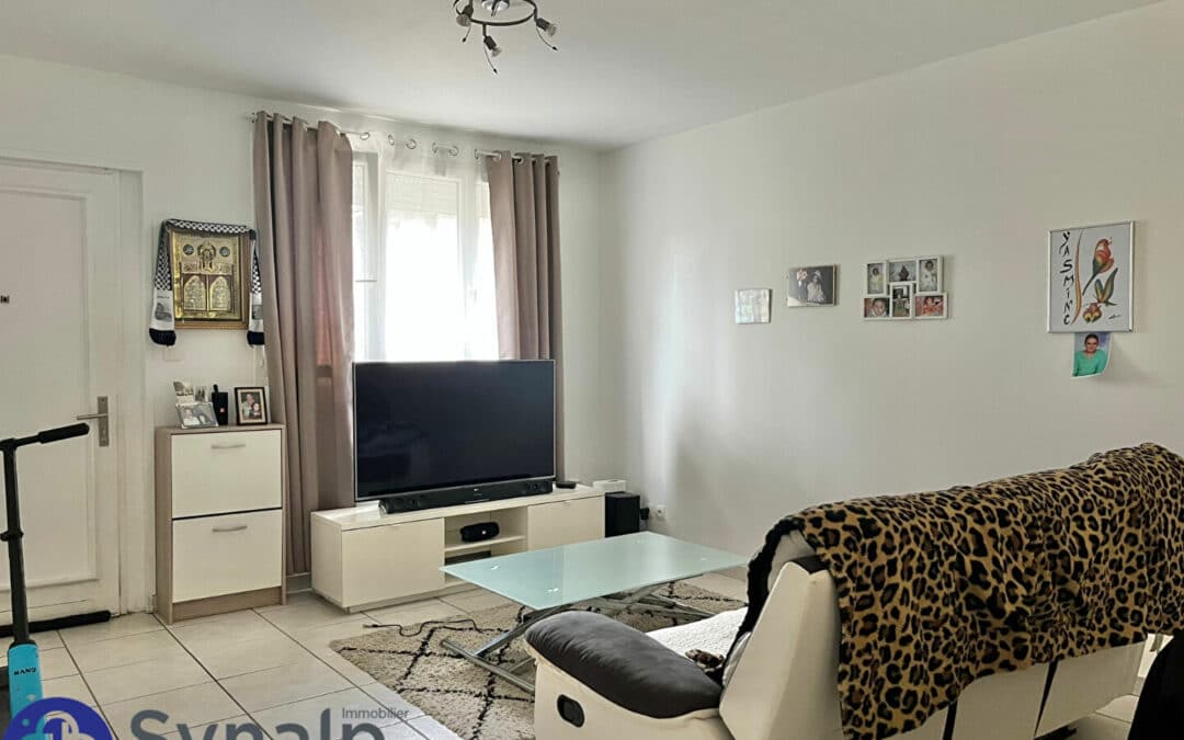 SCIONZIER – T2 de56.7 m2 en RDJ – 2parking – 1cave – Jardin privé