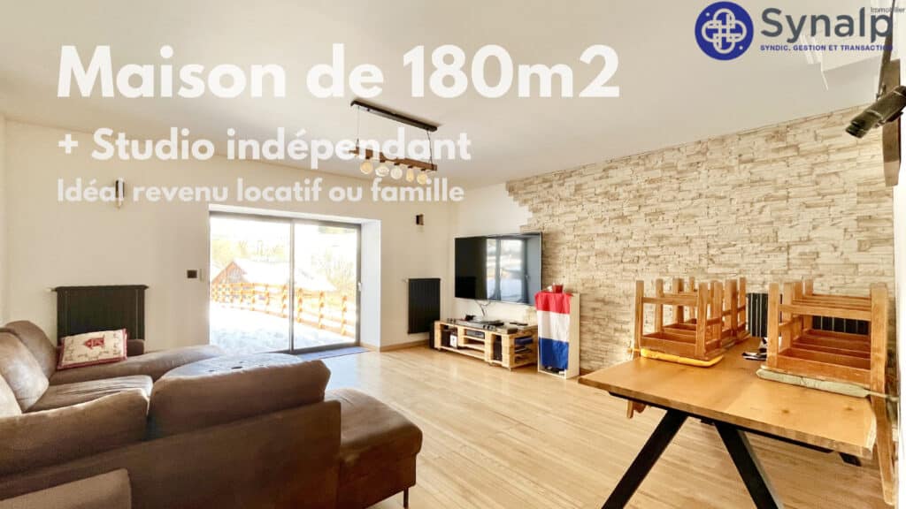 LULLIN – Maison F5 + Studio indépendant